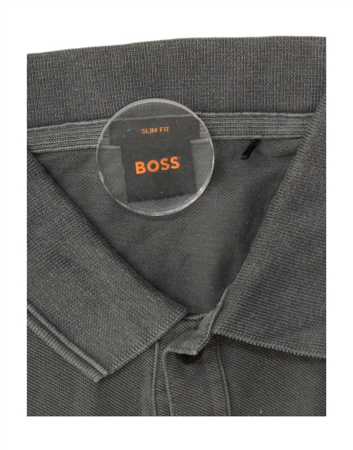 HUGO BOSS Muška uska polo majica velika siva