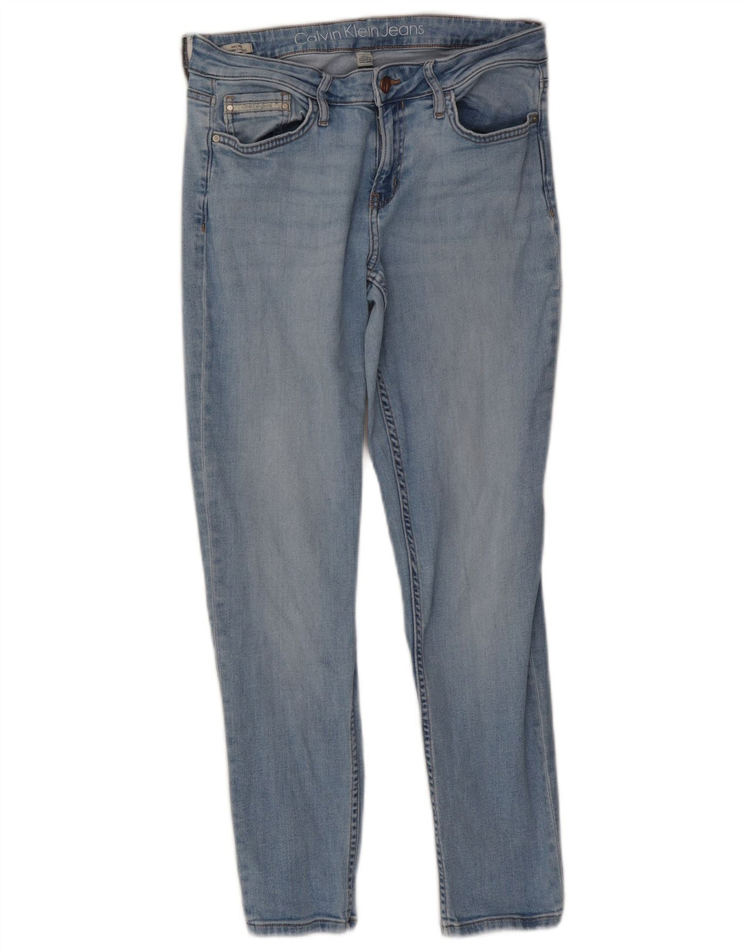 Calvin Klein ženske uske traperice W30 L27 plavi pamuk
