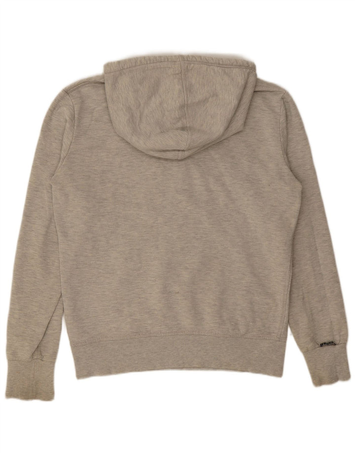 Superdry muška majica s kapuljačom s kapuljačom, srednje sivi pamuk