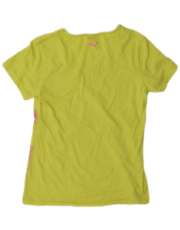 Puma ženska majica kratkih rukava s grafičkim motivima UK 16 Large Yellow