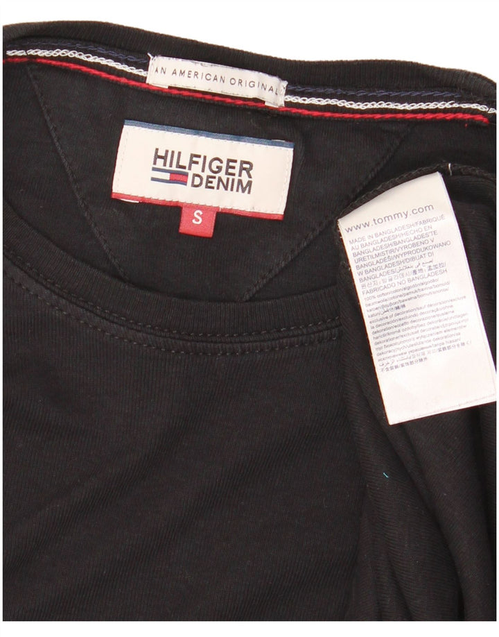 TOMMY HILFIGER Muška majica dugih rukava mala crna pamučna