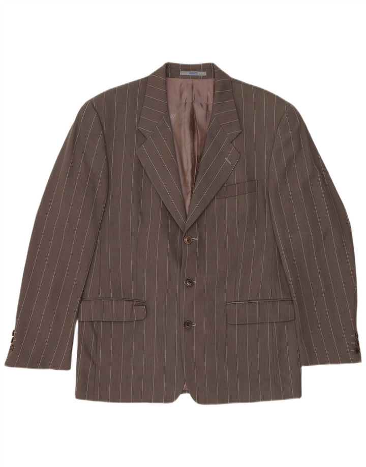 KENZO muška jakna sa 3 gumba IT 50 Large Grey Pinstripe Wool