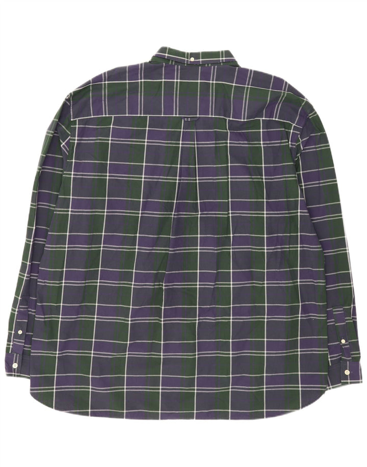 Lyle & Scott muška košulja 3XL tamnoplava karirana pamuk