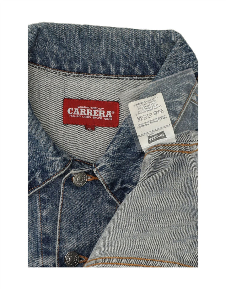CARRERA Mens Denim Jacket UK 42 XL Blue Cotton Vintage Carrera and Second-Hand Carrera from Messina Hembry 