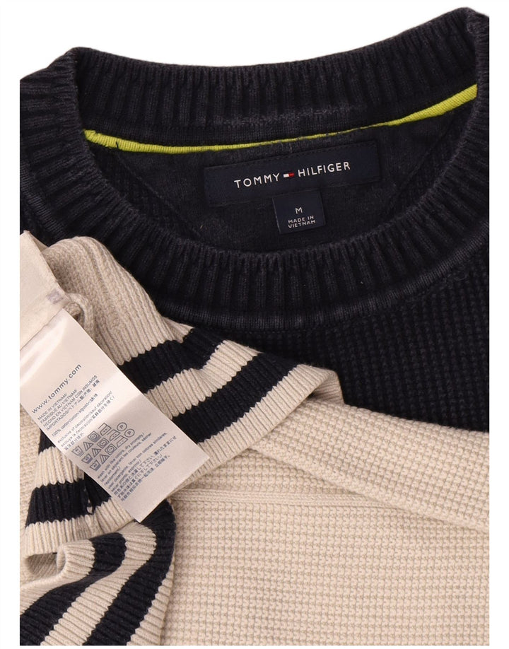 Tommy Hilfiger muški džemper s okruglim izrezom srednje bijele boje