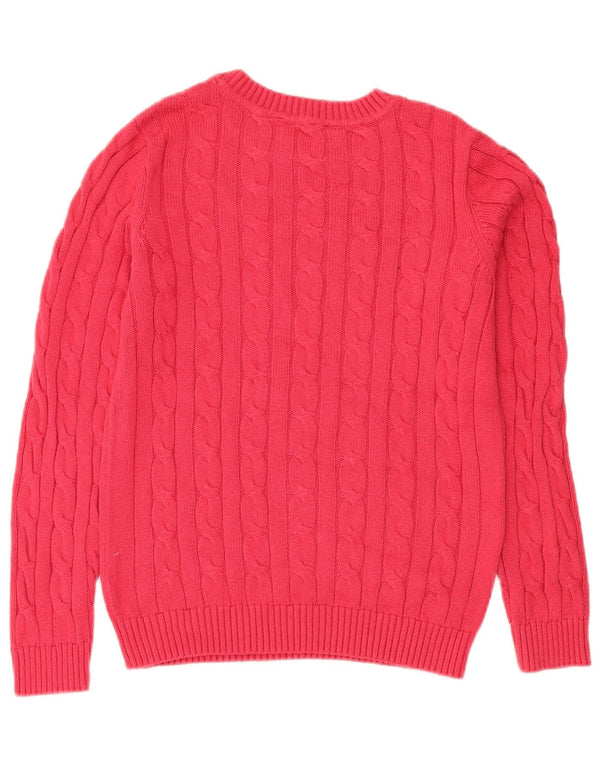 Crew Clothing Ženski džemper s morskim izrezom UK 8 Mali crveni pamuk