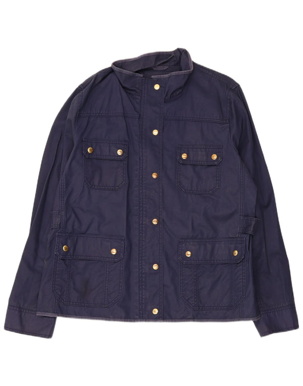 J. Crew Ženska pomoćna jakna UK 18 XL tamnoplavi pamuk