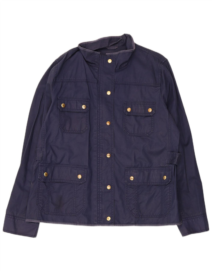 J. Crew Ženska pomoćna jakna UK 18 XL tamnoplavi pamuk