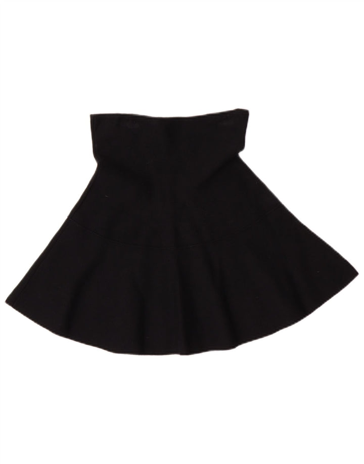 Zara ženska suknja A-kroja visokog struka srednje veličine W24 crna viskoza