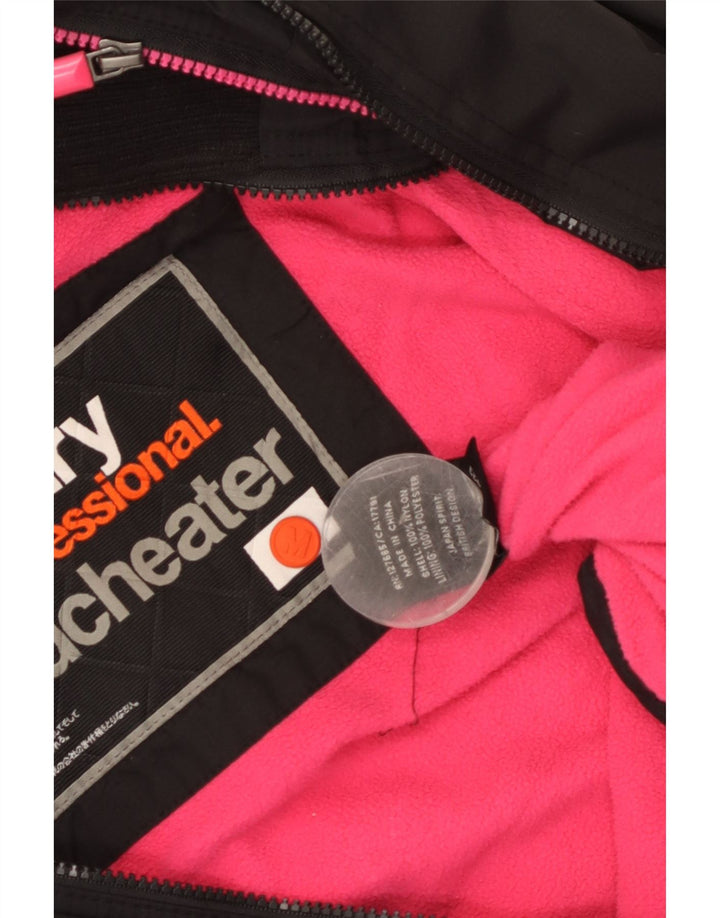 Superdry ženska vjetrovka s grafičkim motivima UK 14 srednje crna