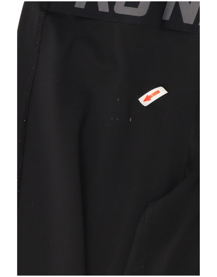 NIKE Ženske Dri Fit grafičke tajice UK 12 Srednje crni poliester