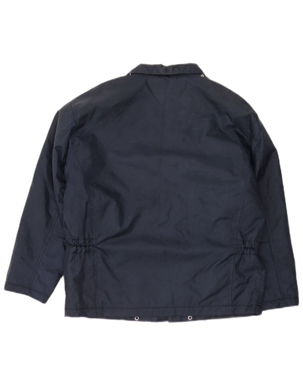 Vintage Boys Windbreaker Coat 11-12 Years Navy Blue Polyamide