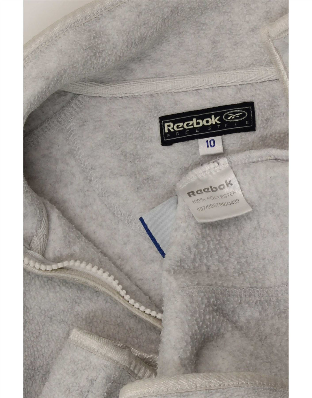 Reebok ženska jakna od flisa UK 10 mali sivi flekasti poliester