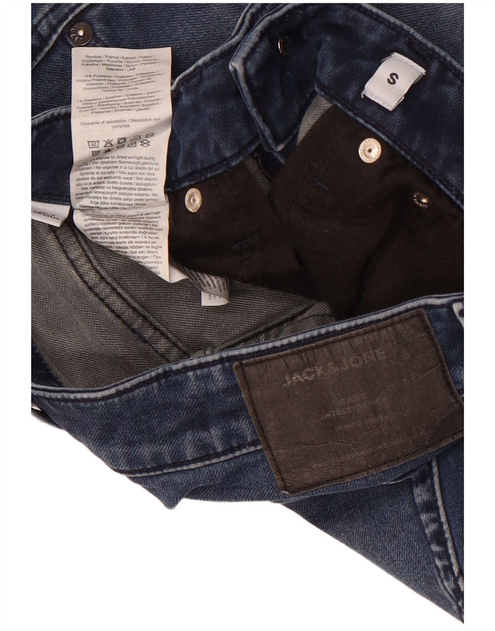 Jack & Jones muške traper kratke hlače male W29 plavi pamuk
