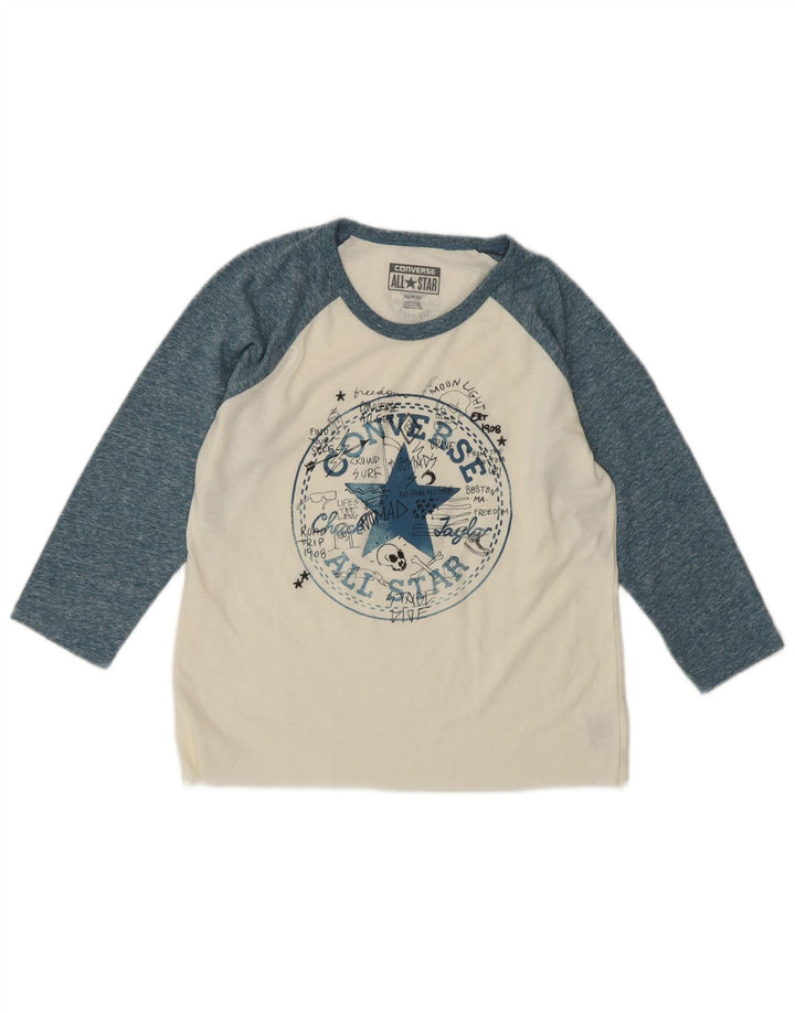 CONVERSE Ženska majica Chuck Taylor Graphic s 3/4 rukavima UK 6 XS Bijela