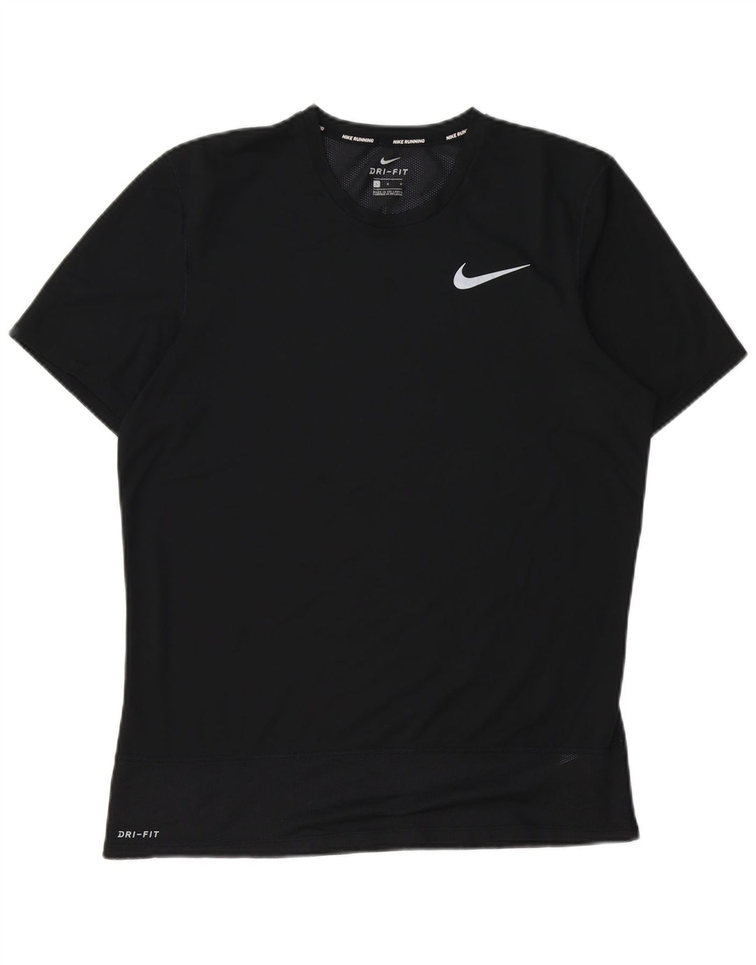Nike Dri Fit majica kratkih rukava, veliki crni poliester