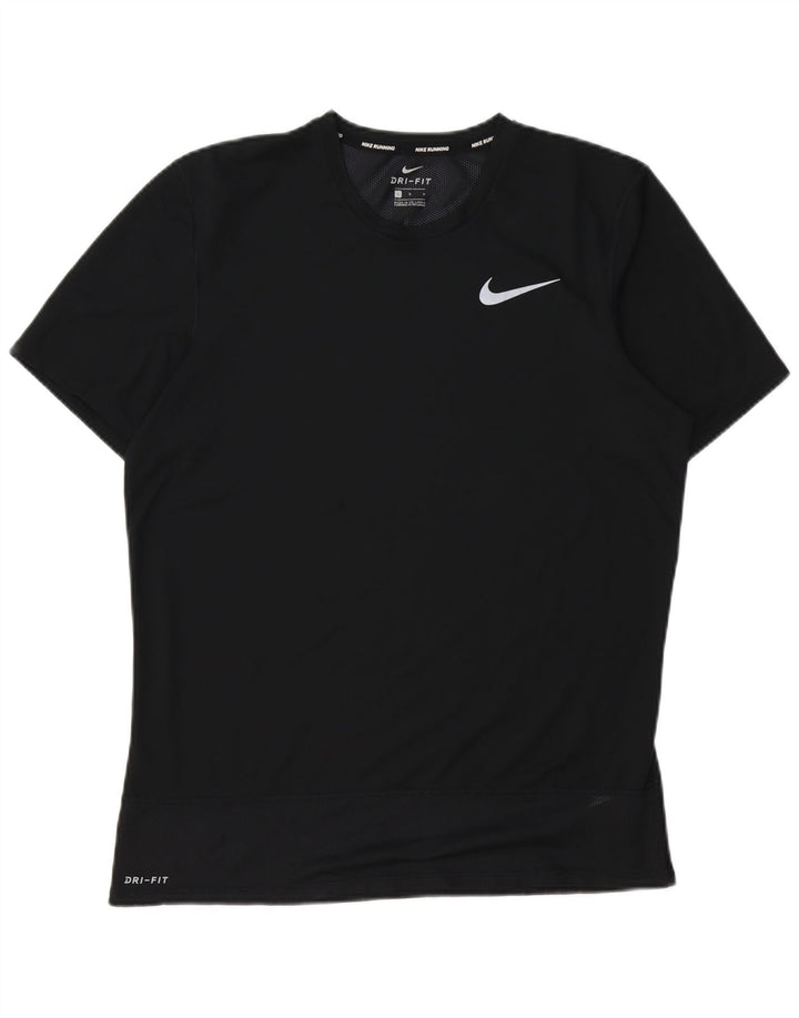 Nike Dri Fit majica kratkih rukava, veliki crni poliester