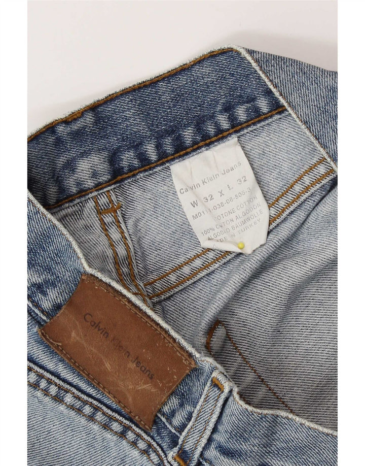 Calvin Klein muške traper kratke hlače W32 Srednje plavi pamuk