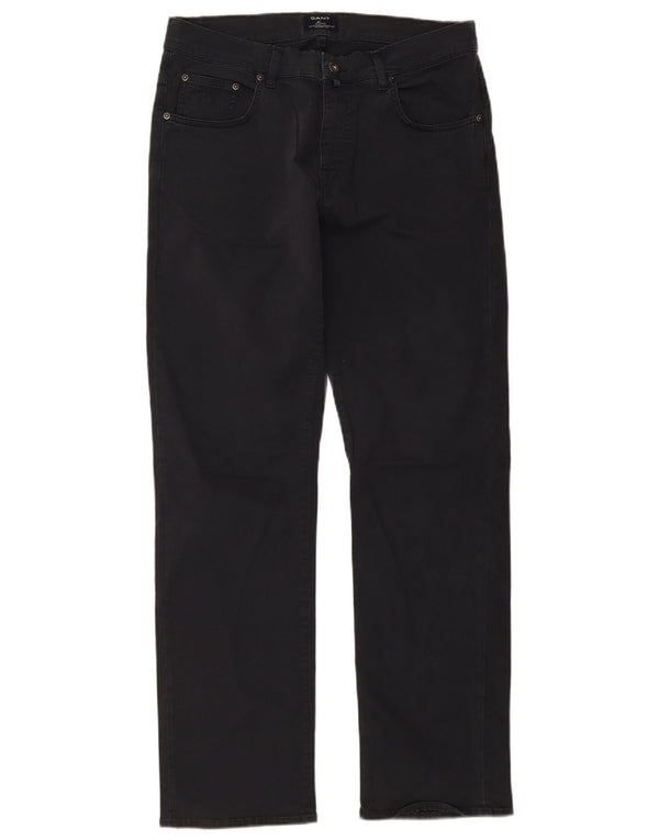 Gant Mens Jason Regular Fit Straight Jeans W32 L32 Sivi pamuk