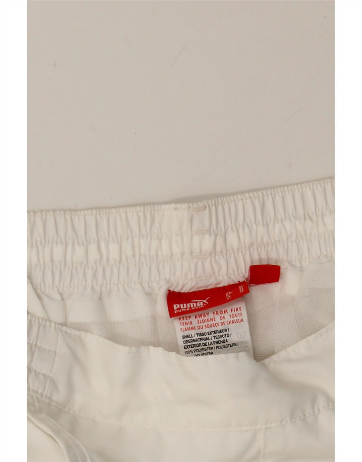 PUMA Womens Tracksuit Trousers Joggers UK 14 Medium White Polyester Vintage Puma and Second-Hand Puma from Messina Hembry 