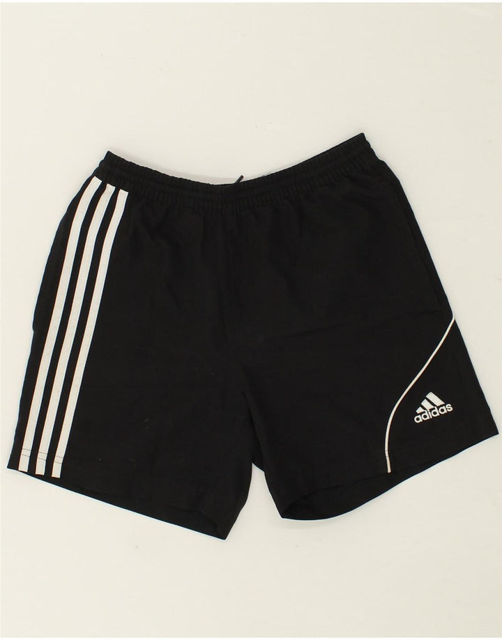 ADIDAS Boys Sport Shorts 9-10 Years Black Polyester Vintage Adidas and Second-Hand Adidas from Messina Hembry 