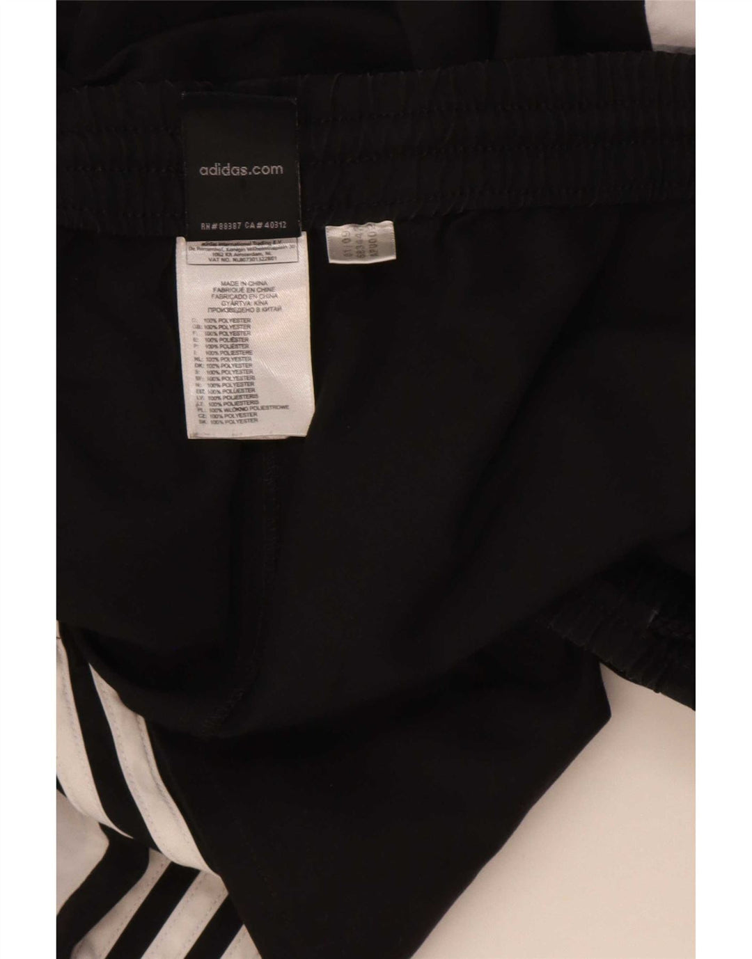 Adidas muške sportske kratke hlače velike crne boje od poliestera