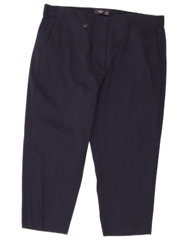 Marks & Spencer ženske The Mia Capri hlače UK 18 XL W40 L22 tamnoplave
