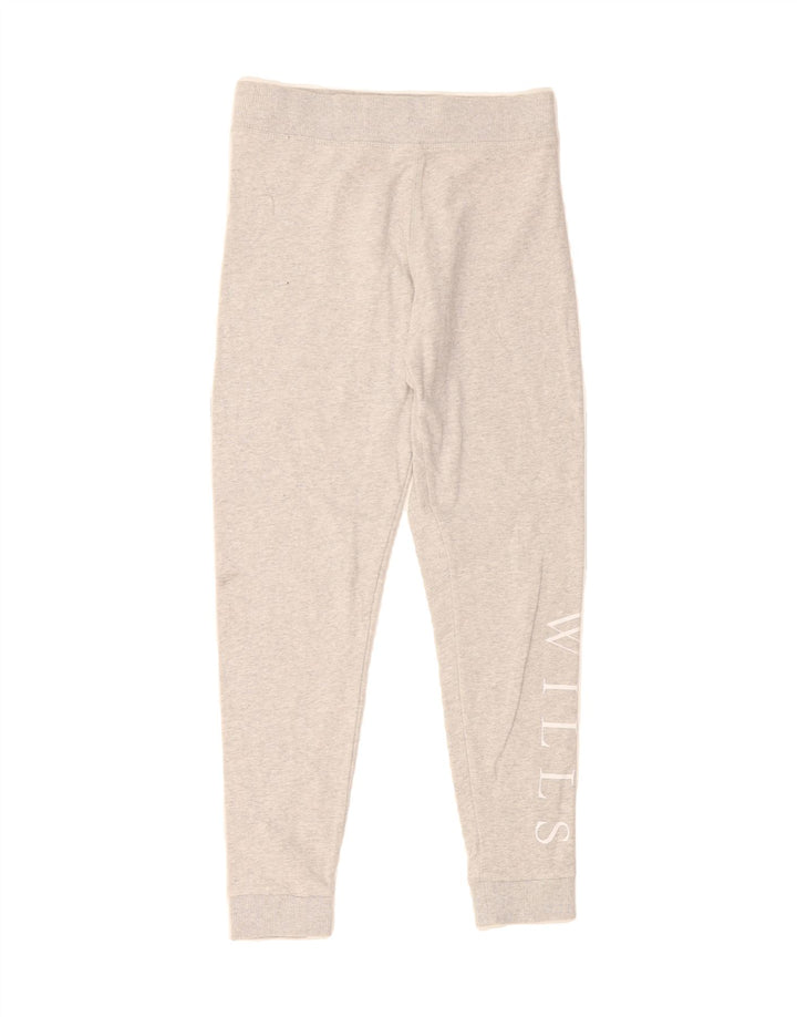 JACK WILLS Womens Graphic Leggings UK 8 Small  Grey Cotton Vintage Jack Wills and Second-Hand Jack Wills from Messina Hembry 