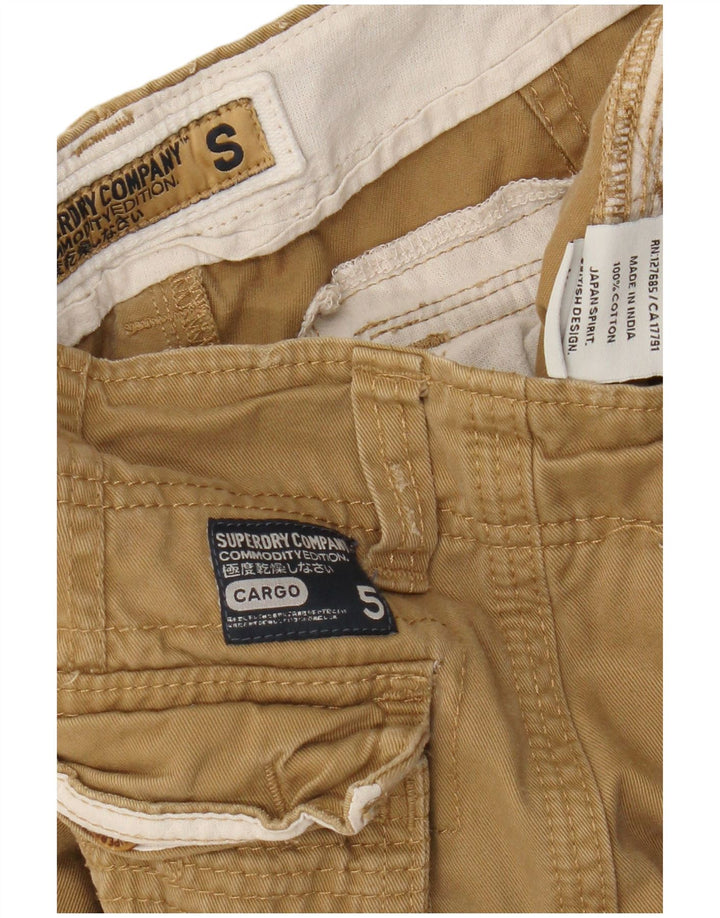 Superdry muške kargo kratke hlače male W29 bež pamuk