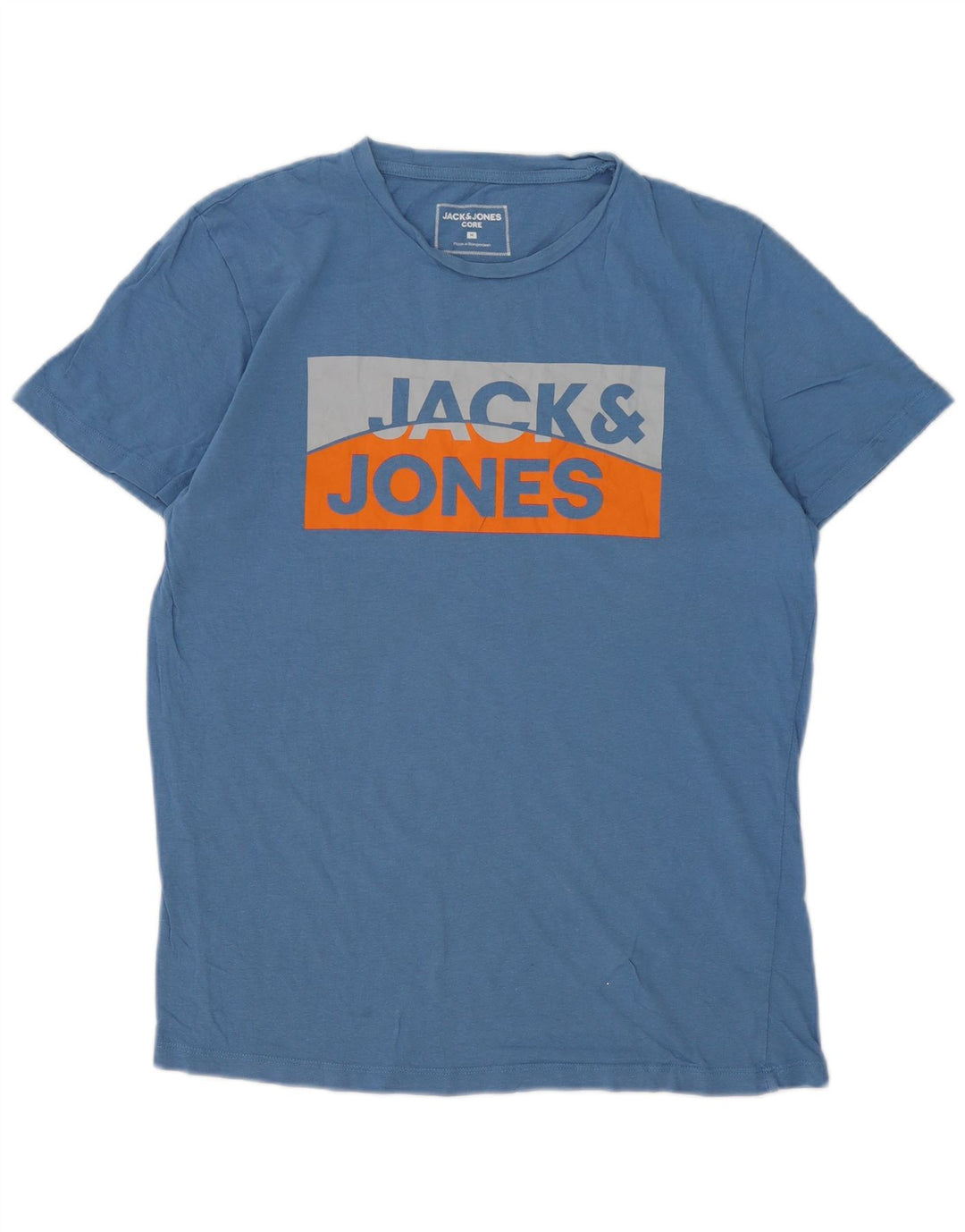 Jack & Jones muška grafička majica srednje plavi pamuk