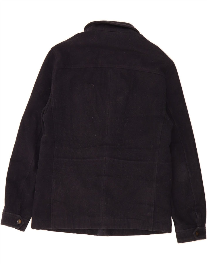 MARKS & SPENCER Mens Blue Harbour Windbreaker Jacket UK 36 Small Navy Blue Vintage Marks & Spencer and Second-Hand Marks & Spencer from Messina Hembry 