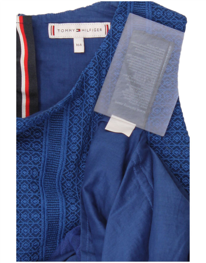 TOMMY HILFIGER Plava pamučna haljina bez rukava za djevojčice 13-14 godina