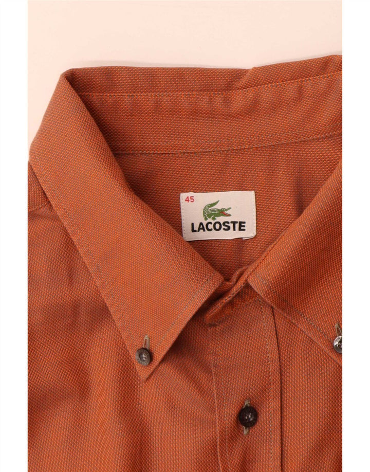Lacoste muška košulja, veličina 45 XL, narančasti pamuk