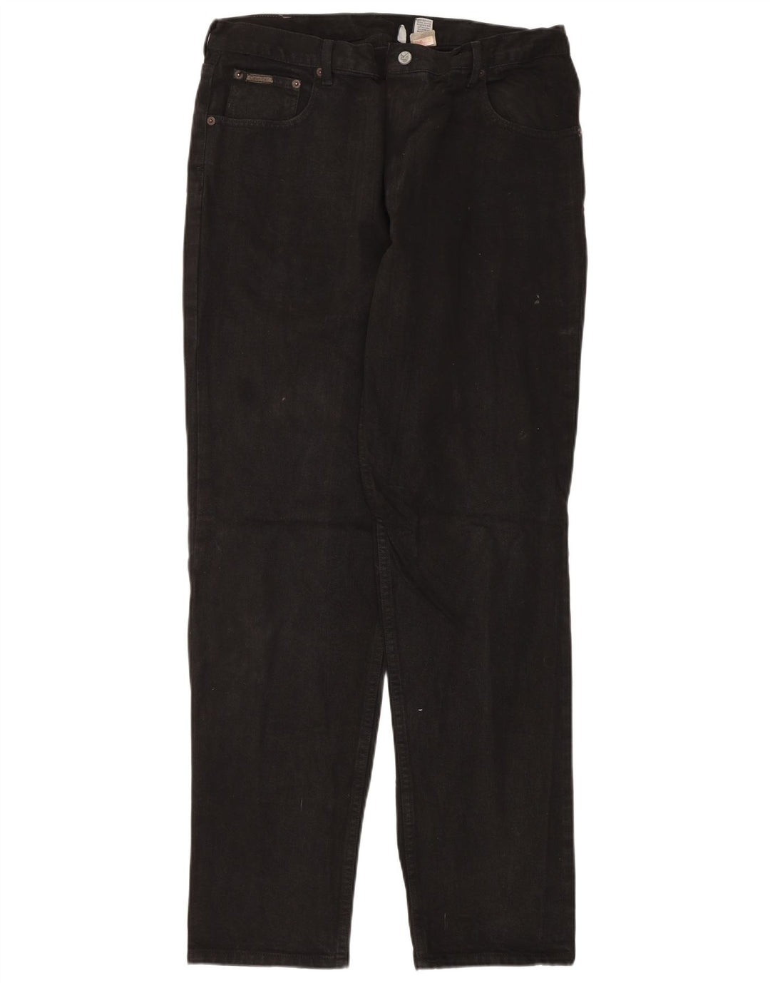 Calvin Klein muške ravne traperice W38 L34 crni pamuk