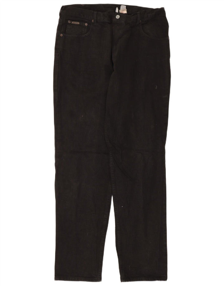 Calvin Klein muške ravne traperice W38 L34 crni pamuk