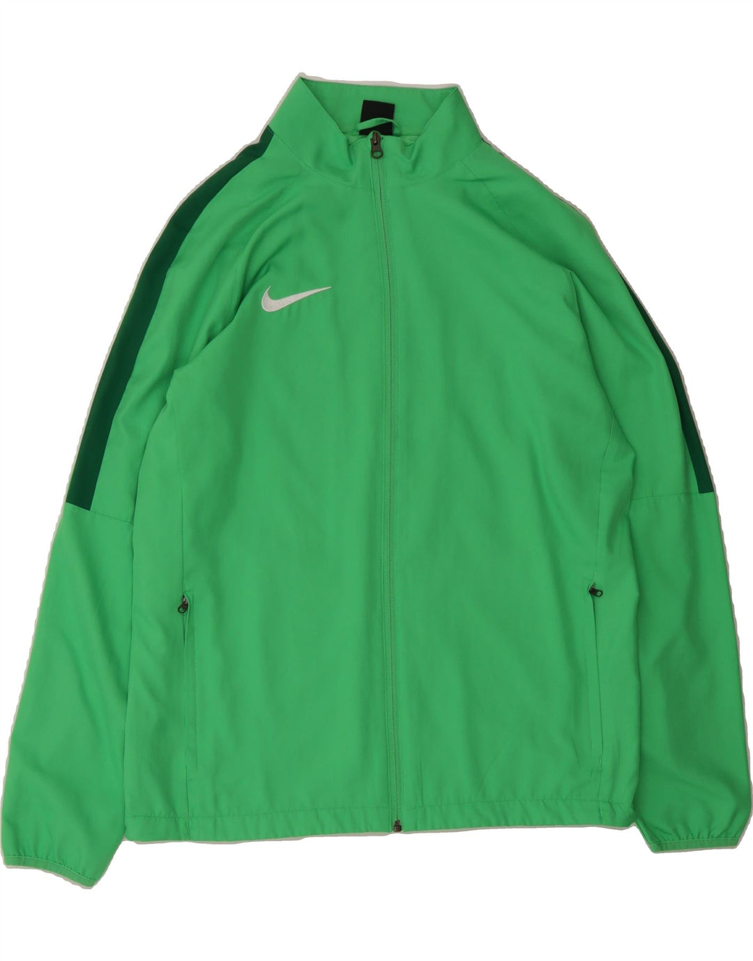 NIKE Mens Dri Fit Tracksuit Top Jacket Large Green Colourblock Polyester Vintage Nike and Second-Hand Nike from Messina Hembry 