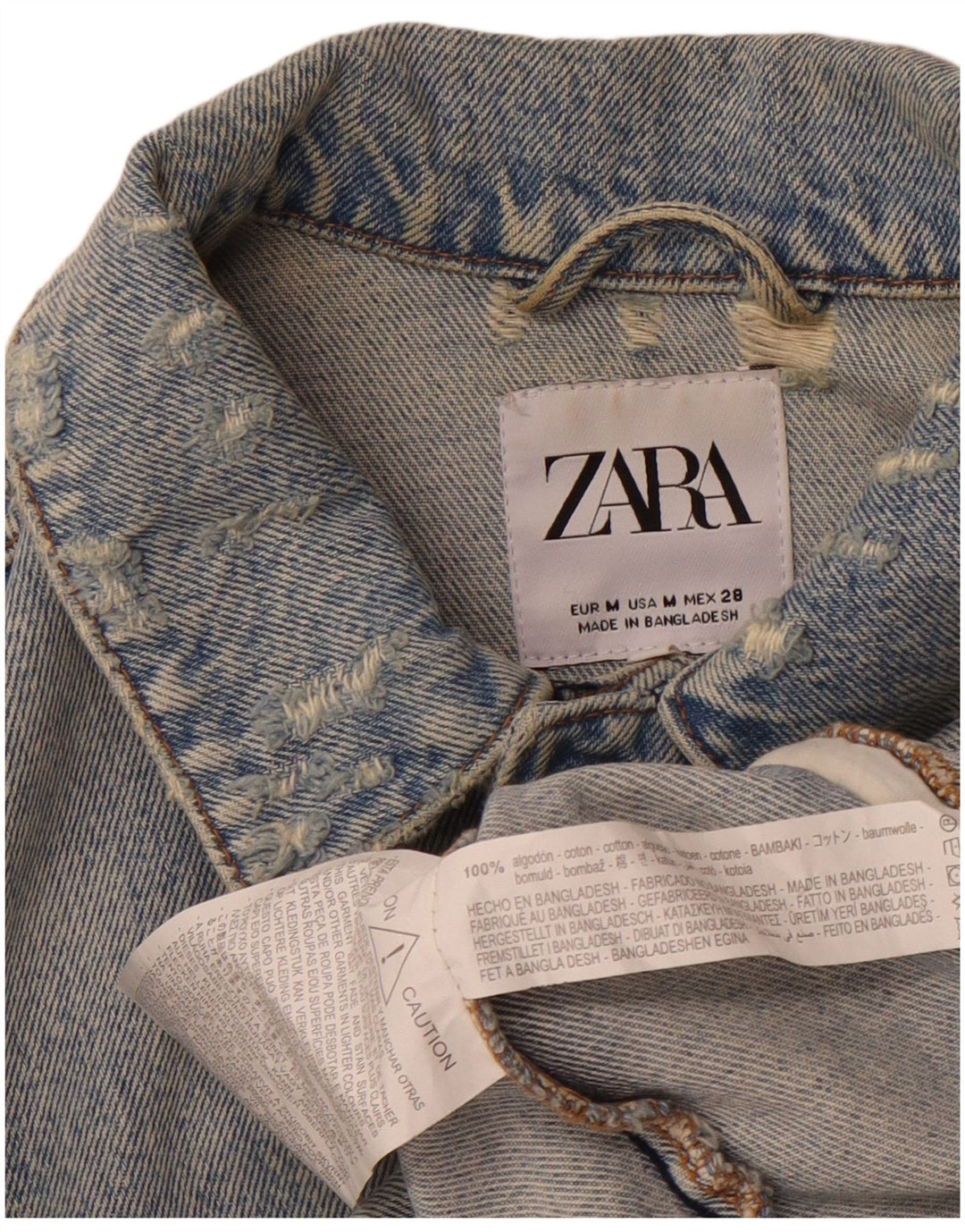 ZARA muška jakna od trapera u UK 38, srednje plavi pamuk
