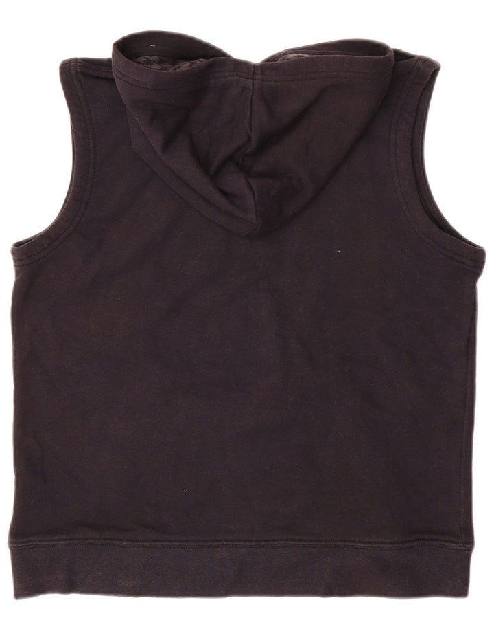 NIKE Boys Graphic Sleeveless Hoodie Džemper 10-11 Years Medium Black Pamuk