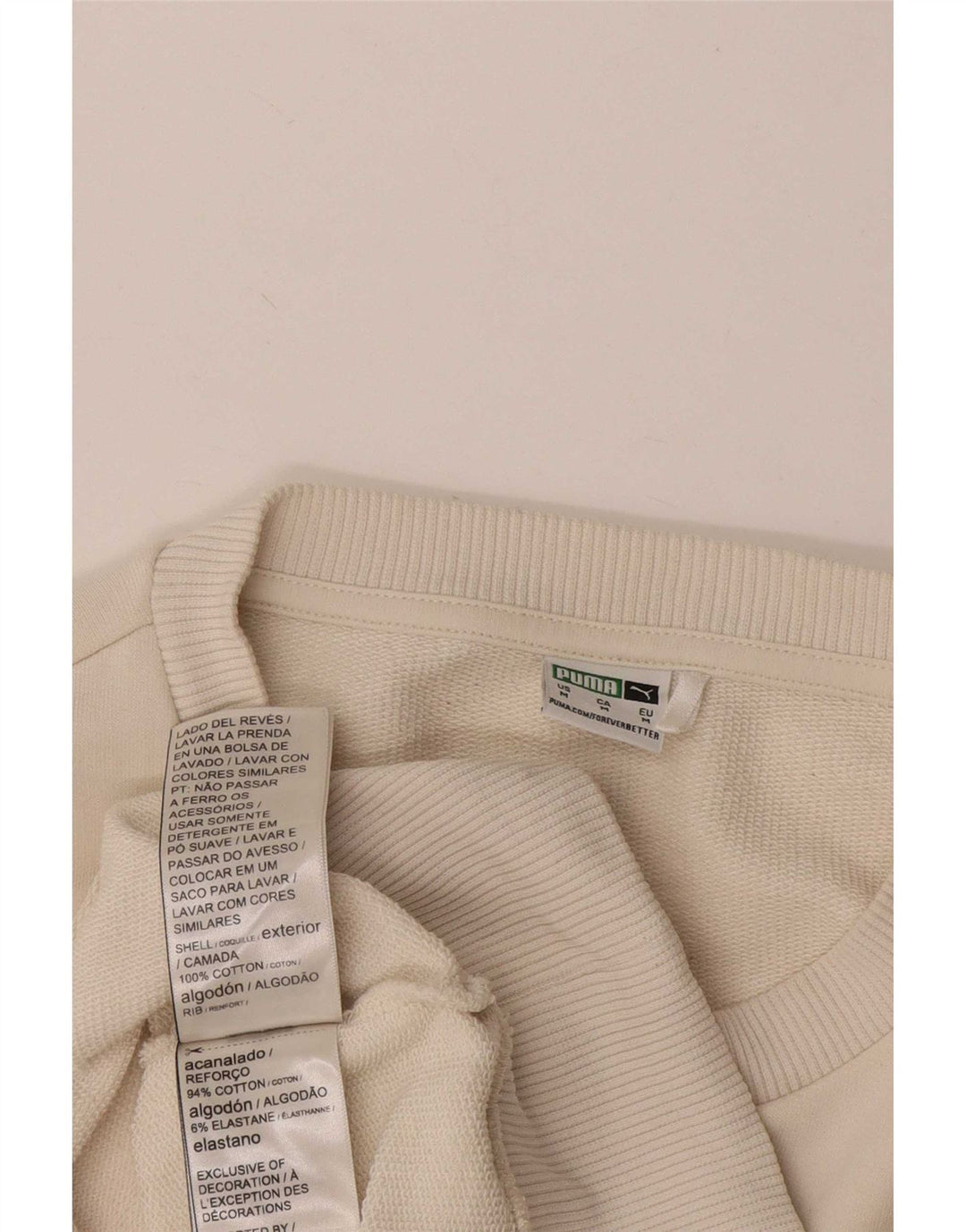 Puma ženska majica s kratkim rukavima UK 14 Srednje bijeli pamuk