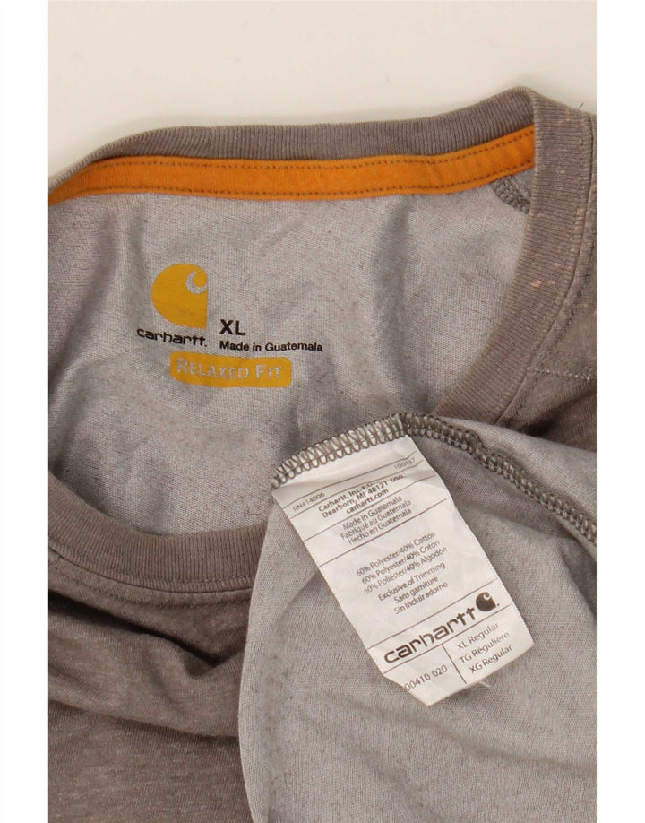 Carhartt muška majica kratkih rukava opuštenog kroja XL sivi poliester