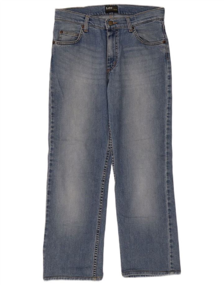 Lee Mens Brooklyn Straight Jeans W31 L27 Plavi pamuk