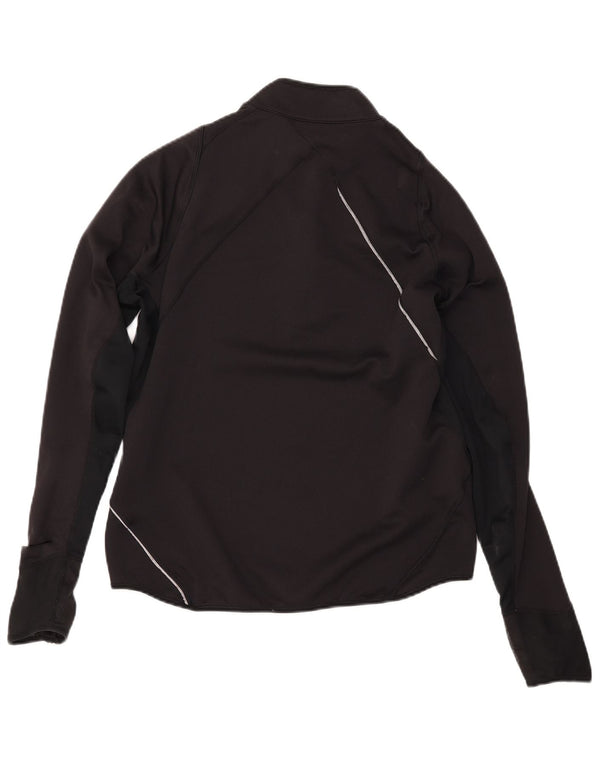 NIKE Mens Fit Dry Pullover Top Trenirka UK 42/44 Large Black Colourblock