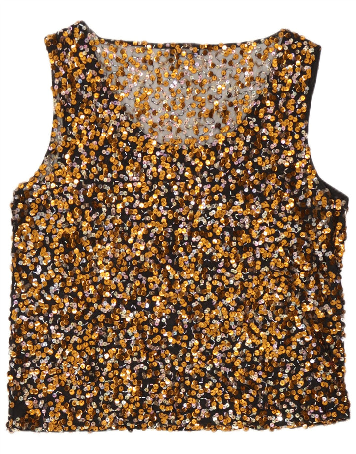 Ženska bluza sa šljokicama Vera Mont UK 16 Large Gold