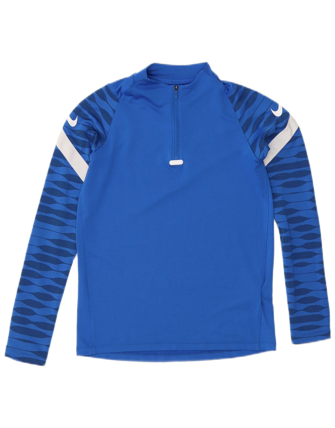 Nike Boys Dri Fit Pullover Trenirka Top 12-13 Year Large Blue Geometric