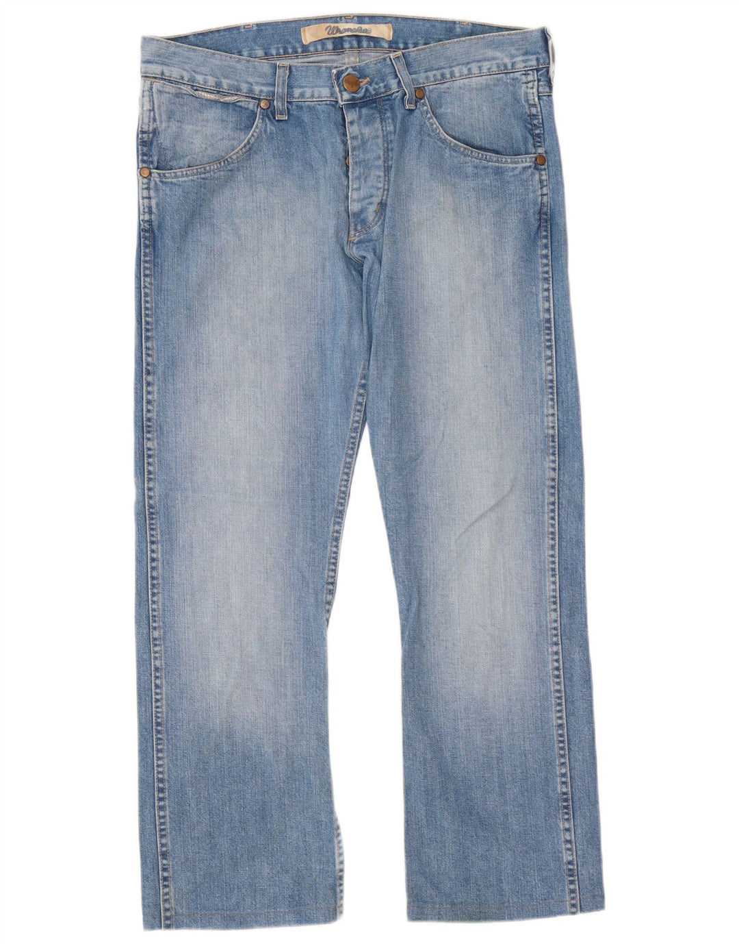 Wrangler muške ravne traperice Ace W33 L29 plavi pamuk