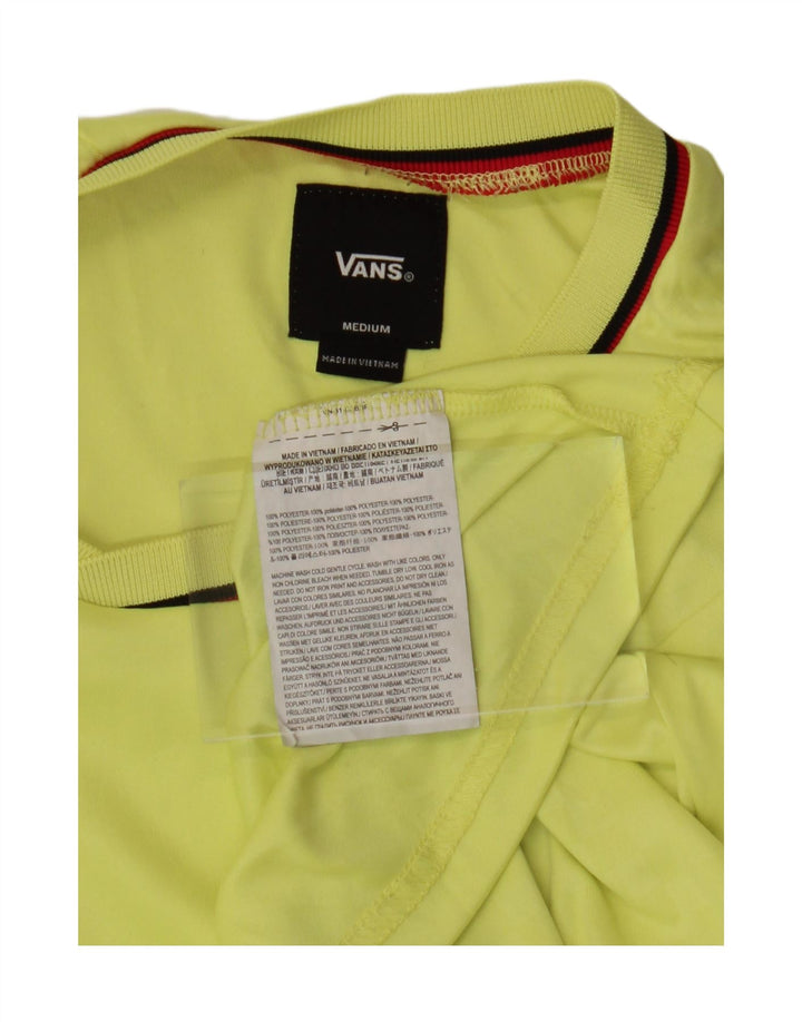 VANS Mens T-Shirt Top Medium Green Polyester