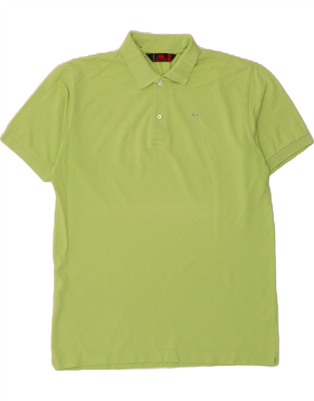 KAPPA Mens Polo Shirt Large Green Cotton Vintage Kappa and Second-Hand Kappa from Messina Hembry 
