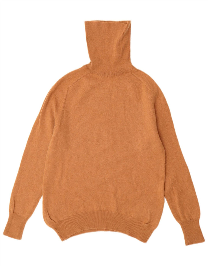 ZARA ženski pulover s rol izrezom UK 12 Srednje smeđa vuna