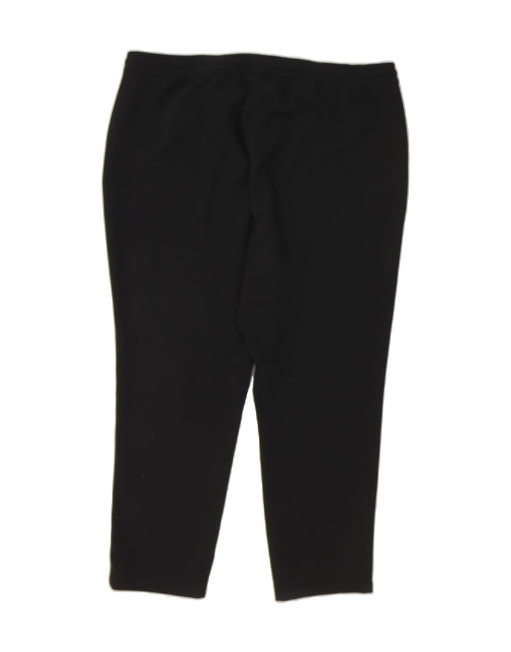 MARKS & SPENCER Womens Tracksuit Trousers UK 20 2XL Black Polyester Vintage Marks & Spencer and Second-Hand Marks & Spencer from Messina Hembry 
