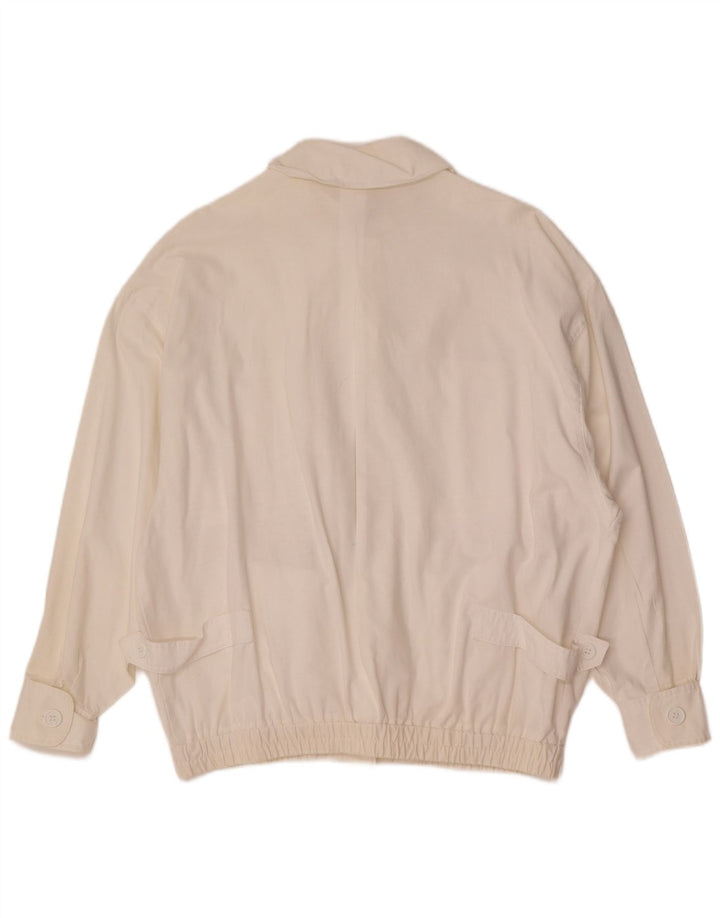 Vintage ženska bomber vojna jakna EU 40 Srednje bijela